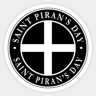 Saint Piran's Day Sticker